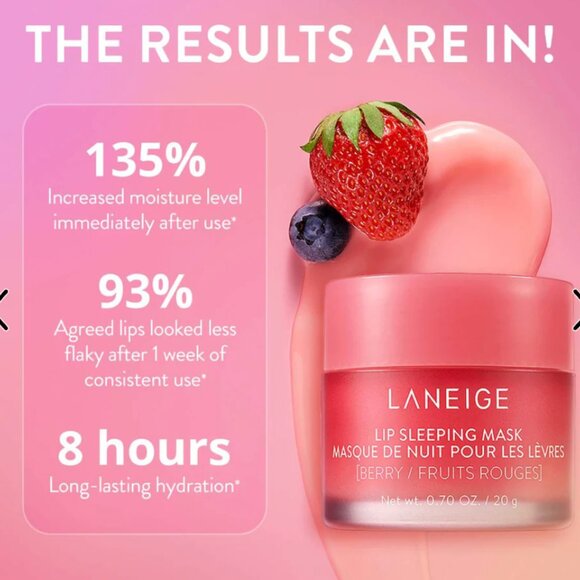 LANEIGE  Lip Sleeping Mask Intense Hydration with Vitamin C NIB - Picture 4 of 7